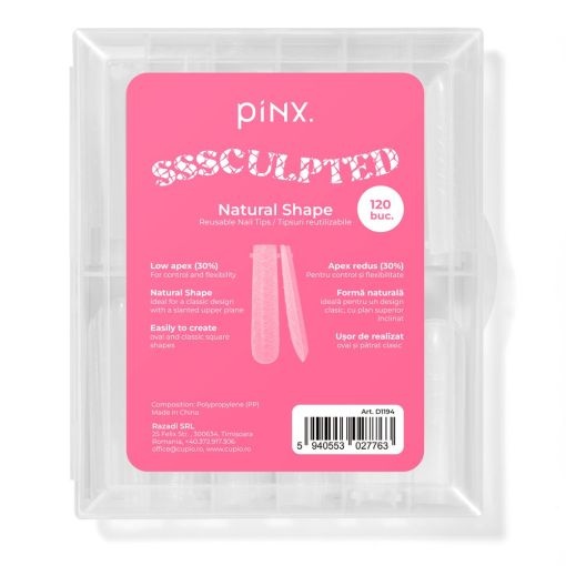 Pinx Tipsuri reutilizabile texturate - Sssculpted 120buc