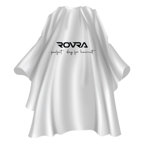 Rovra Pelerina alba cu logo de coafor/frizerie