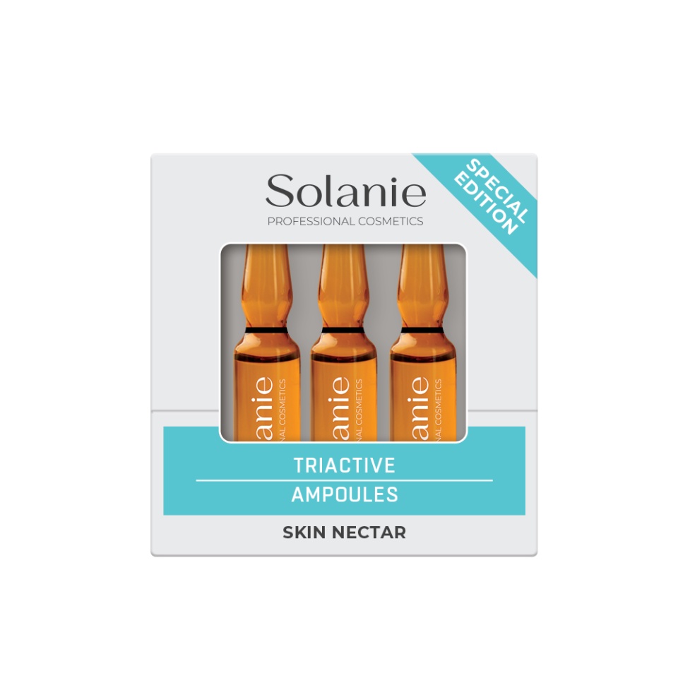 Solanie Fiole antirid pentru fata Skin Nectar TriActive 3x2ml