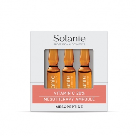 Solanie Fiole cu vitamina C 20% pentru mezoterapie Mesopeptide 3x2ml