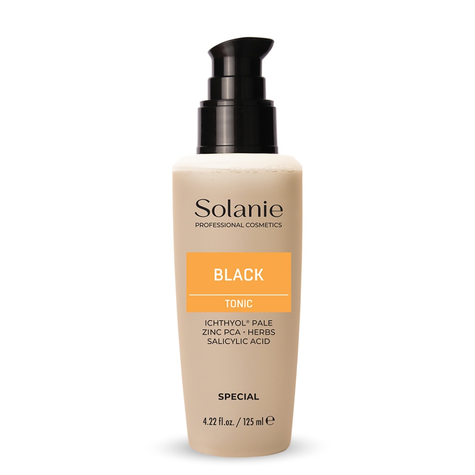 Solanie Lotiune tonica cu ichtiol pentru ten gras Special Black Tonic 125ml