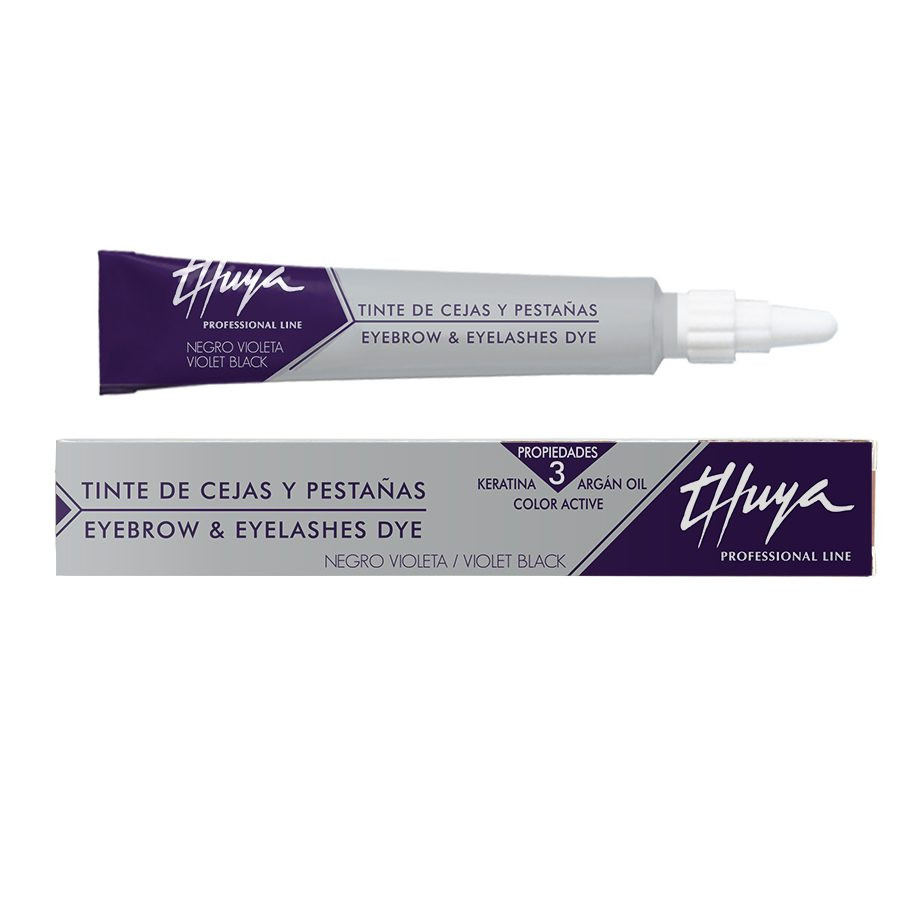Thuya Professional Vopsea pentru gene si sprancene negru violet Violet Black 14ml