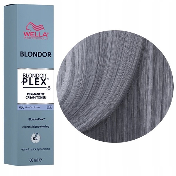 Wella Professionals Toner pentru par blond /86 Ultra Cool Booster BlondorPlex 60ml