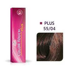 Wella Professionals Vopsea de par demipermanenta Color Touch Plus 55/04 castaniu deschis intens natural roscat 60ml