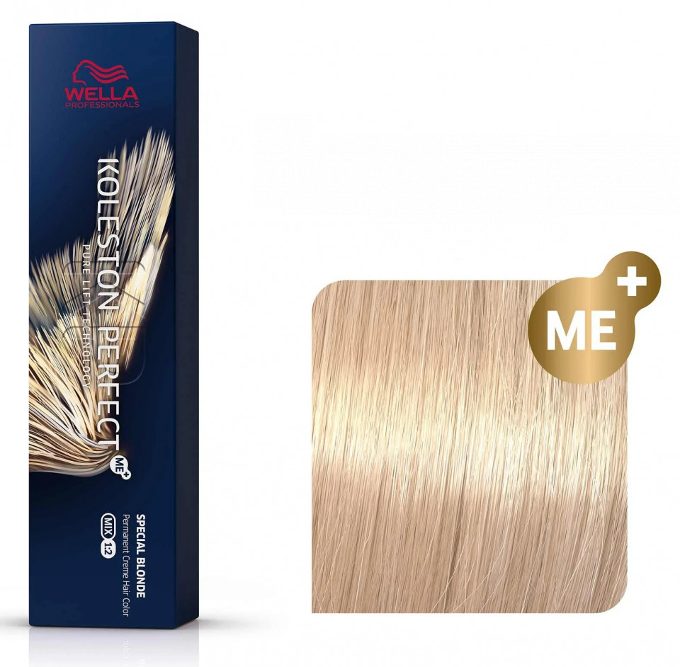 Wella Professionals Vopsea de par permanenta Koleston Perfect Special Blonde 12/03 blond auriu natural 60ml
