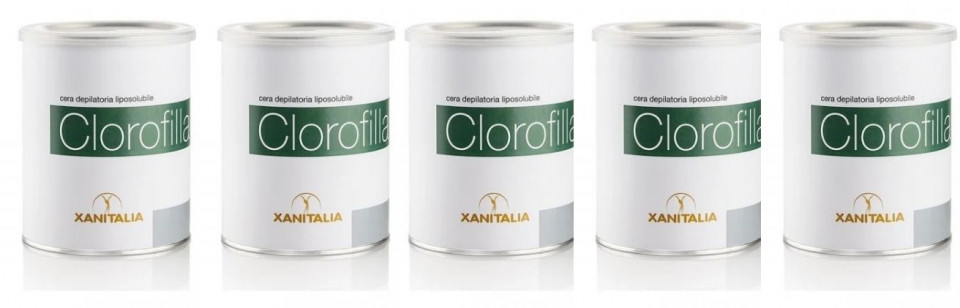 Xanitalia Pachet 4+1 Ceara de epilat liposolubila cu clorofila 800ml