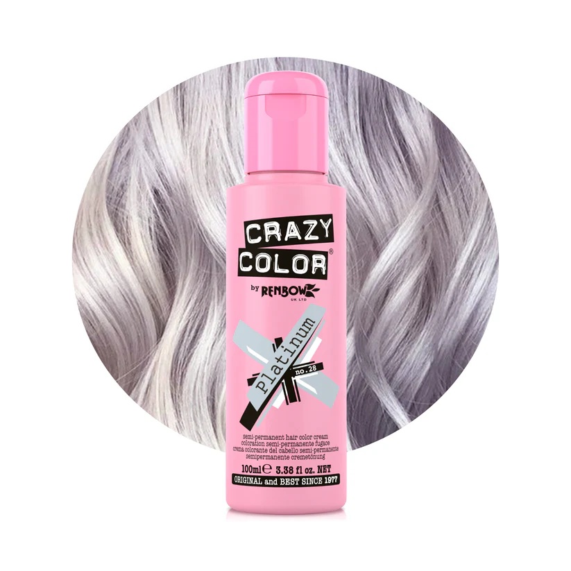 Crazy Color Vopsea semipermanenta 28 Platinum 100ml