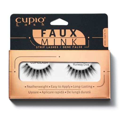 Cupio Gene banda Vegan Faux Mink - Runway Diva