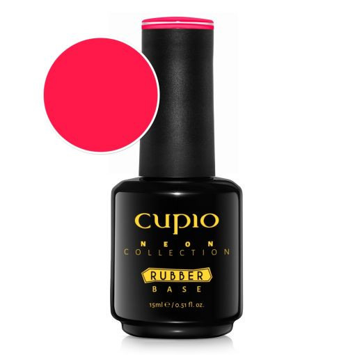 Cupio Rubber Base Neon Collection - Raspberry Mimosa 15ml