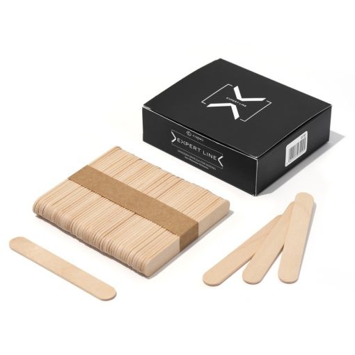 Cupio Spatule mici de lemn pentru epilat Expert Line S 50buc
