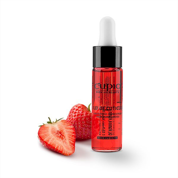 Cupio Ulei aromat cu pipeta pentru cuticule - Capsuni 15ml