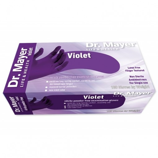 Dr. Mayer Manusi nitril nepudrate violet 100buc - M