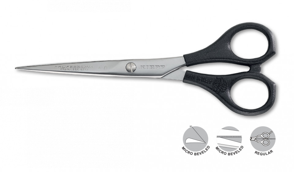 Kiepe Professional Foarfeca de tuns dreapta 5.5 inci 2117 cu manere din plastic
