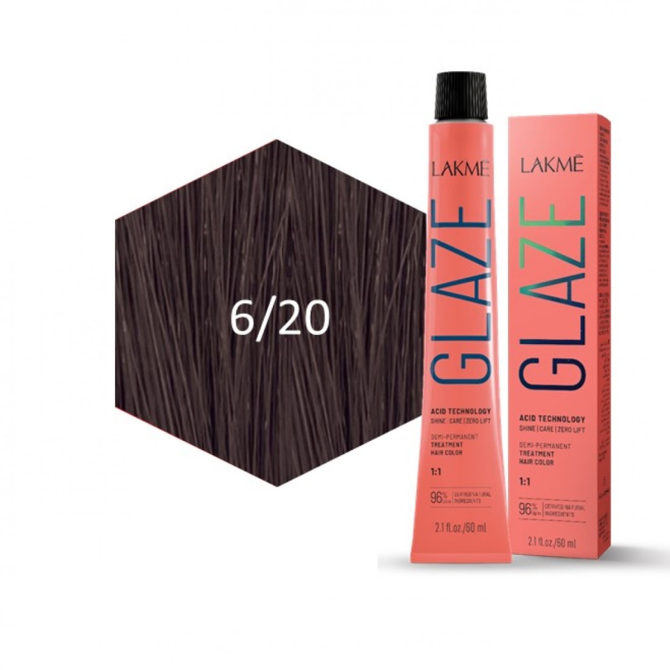 Lakme Vopsea de par demipermanenta 6/20 Graphite Glaze 60ml