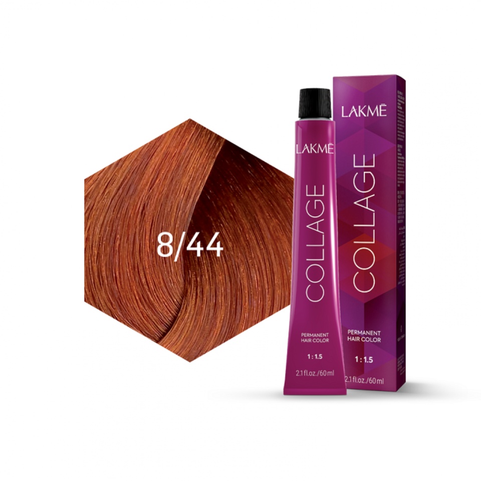 Lakme Vopsea de par permanenta 8/44 blond cupru Collage 60ml