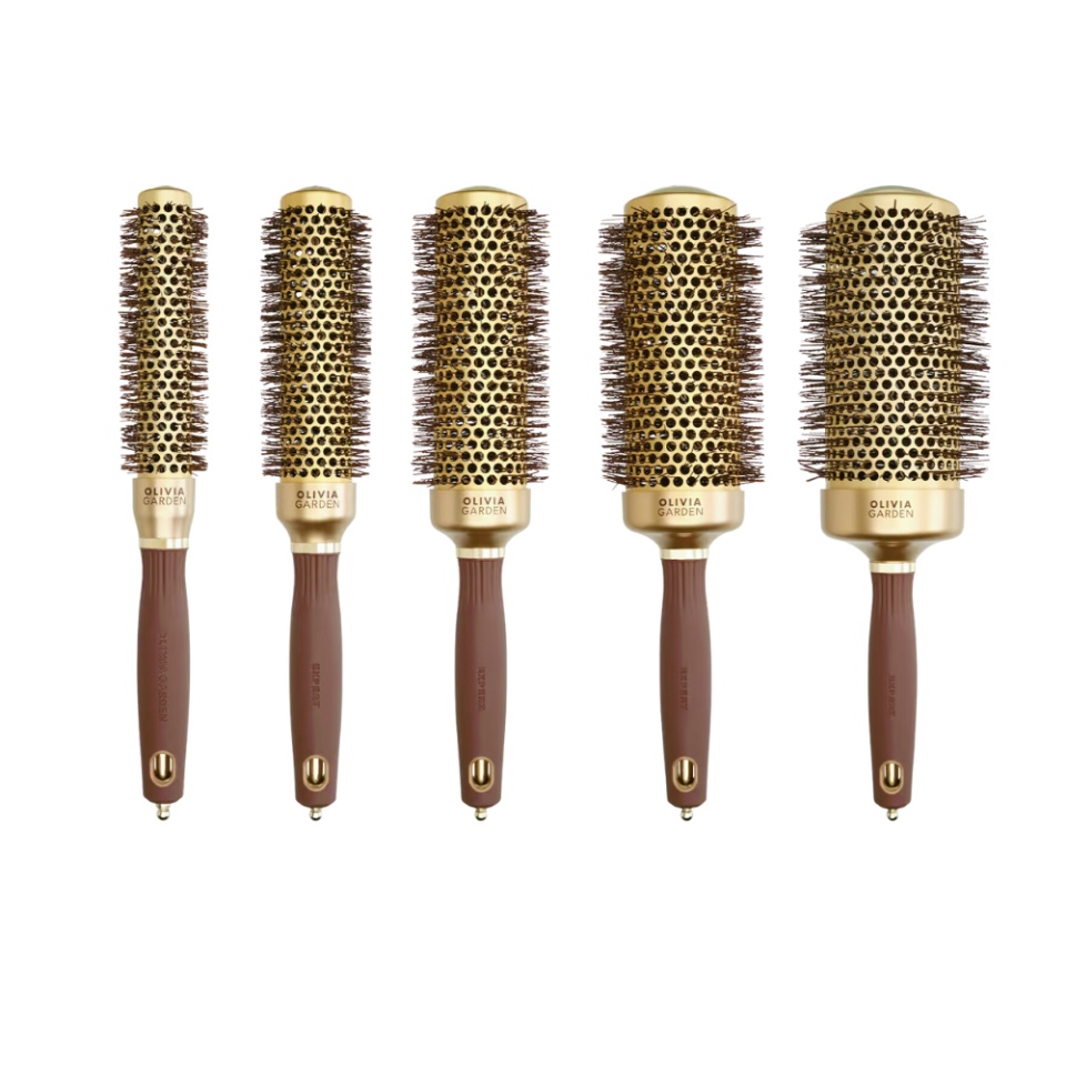 Olivia Garden Kit 5 perii de par Expert Blowout Speed Gold&Brown