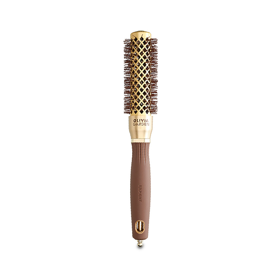 Olivia Garden Perie de par 25mm Expert Blowout Shine Wavy Bristles Gold&Brown