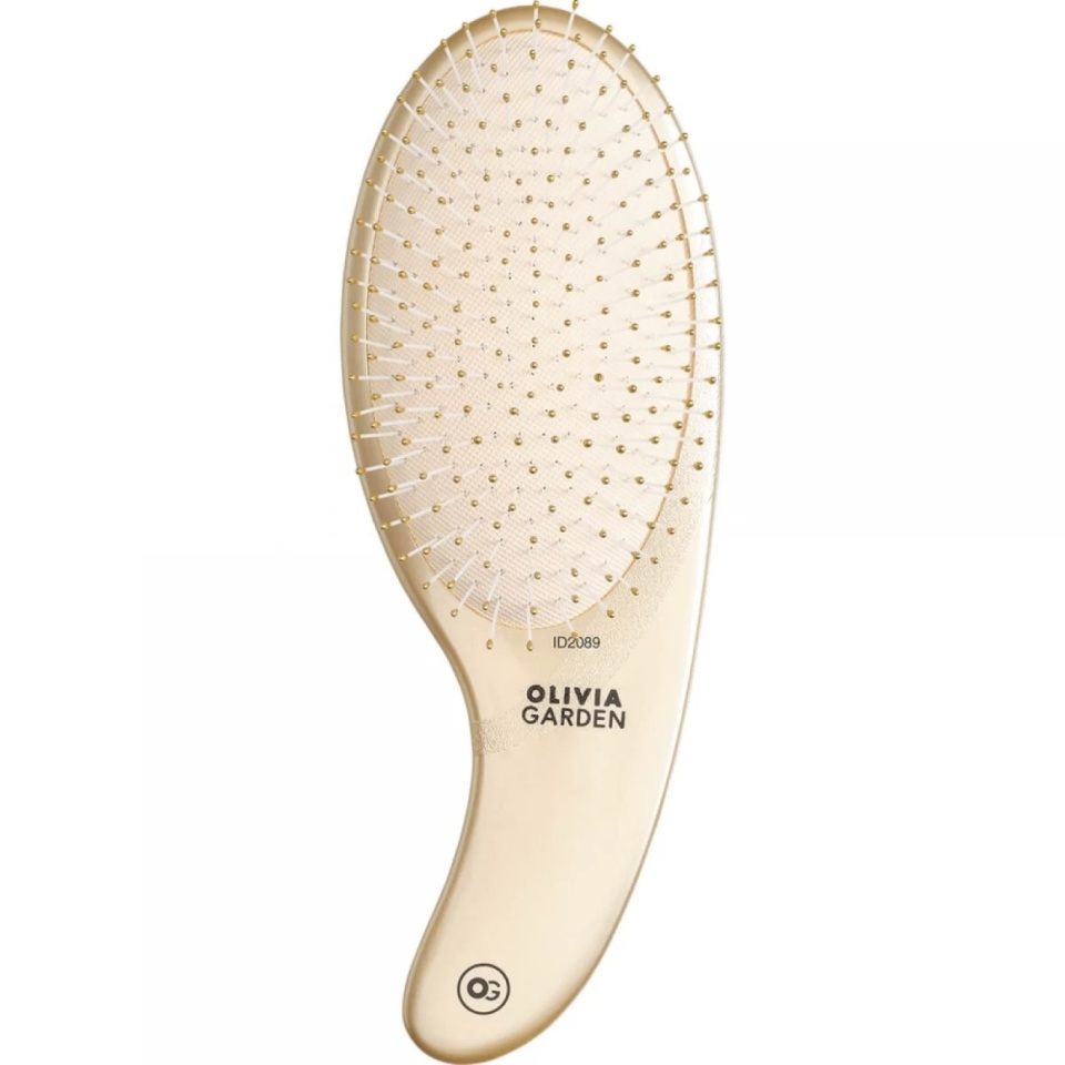 Olivia Garden Perie de par cu peri de nailon Expert Care Curve Gold