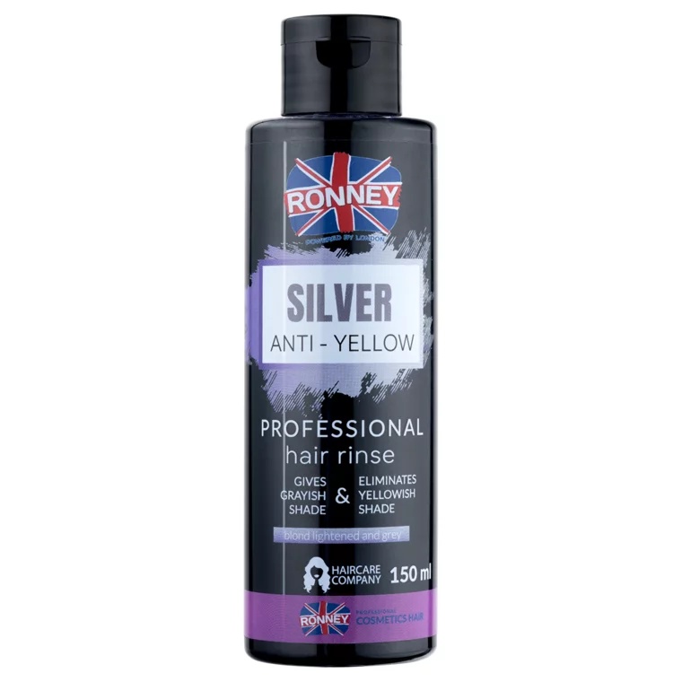 Ronney Professional Solutie cu pigment violet pentru par blond Silver Anti-Yellow 150ml
