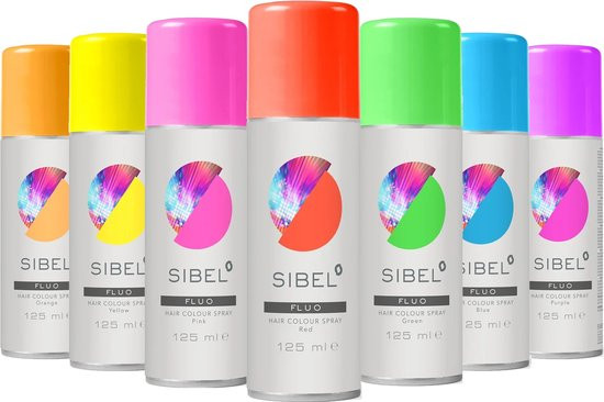 Poze Sibel Spray colorant portocaliu pentru par Fluo Orange 125ml