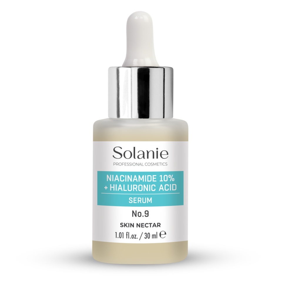 Solanie Ser pentru fata cu niacinamide 10% si acid hialuronic Skin Nectar Nr. 9 30ml