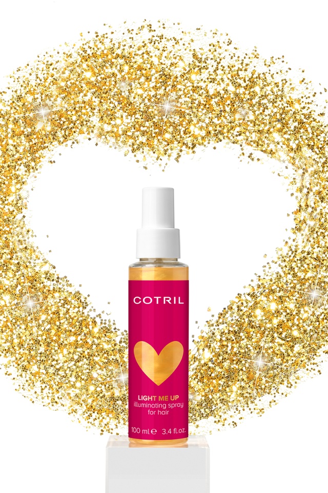 Cotril Spray de par cu particule aurii pentru stralucire Light Me Up 100ml