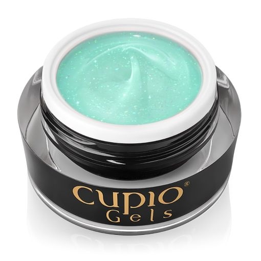 Cupio Gel de constructie Builder Glitz&Glam - Mint Sparkle 15ml