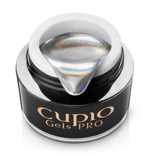 Cupio Gel metalic pentru design - Laser Mirror Silver 5g