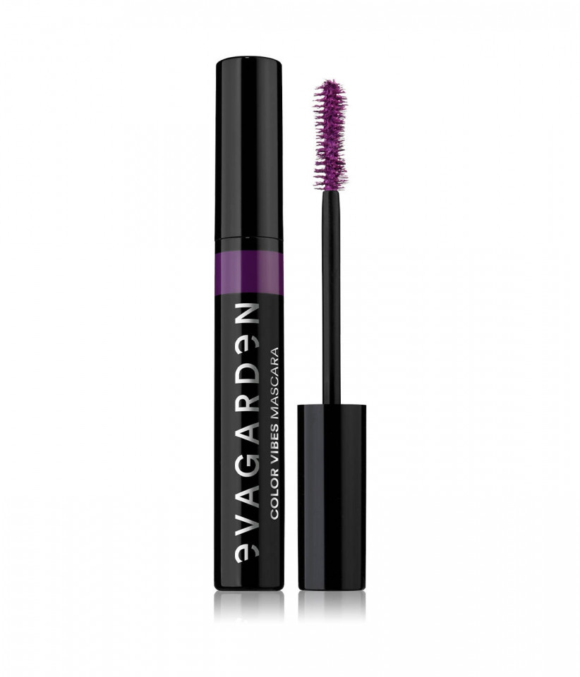 Evagarden Color Vibes Mascara 21 – Rimel violet pentru volum intens Purple Vibes 10ml 10ml imagine noua marillys.ro