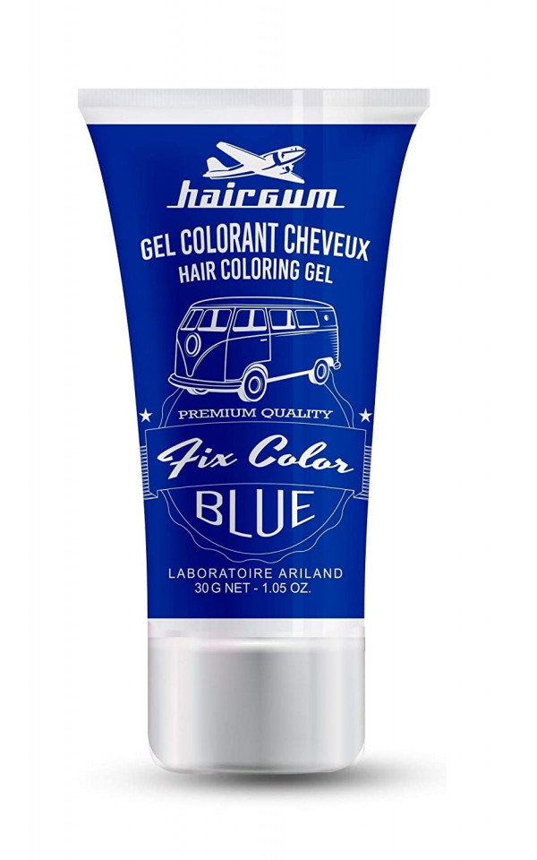 Hairgum Fix Color Blue gel colorant albastru 30 ml HairGum imagine noua