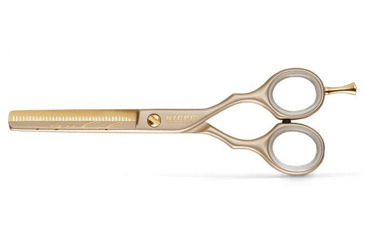 Kiepe Professional Foarfeca de filat dreapta 5.5 inci 38 dinti 2471 Gold
