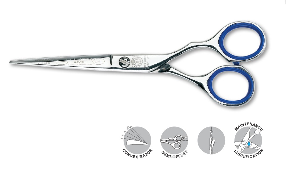 Kiepe Professional Foarfeca profesionala de tuns semi-offset 5.5 inci Studio Style