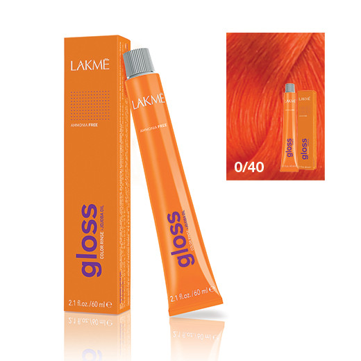 Lakme Gloss vopsea de par demi-permanenta portocaliu 0/40 60 ml 0/40 imagine noua marillys.ro