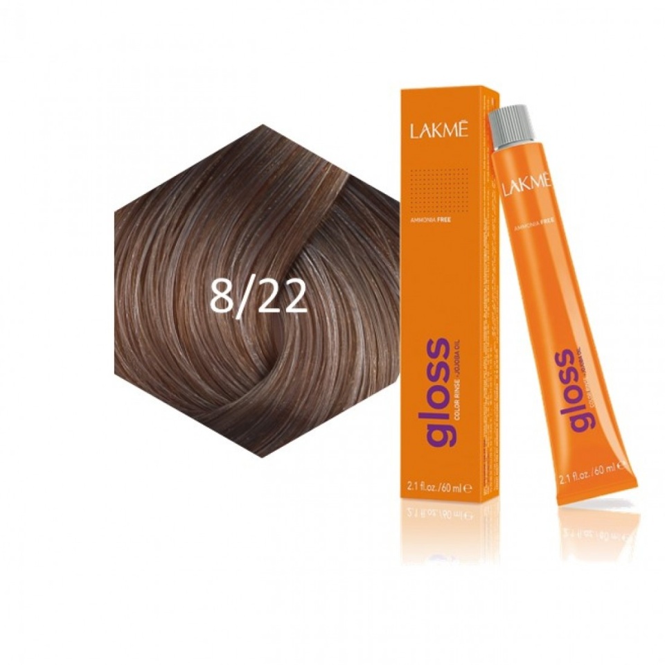Lakme Vopsea de par demipermanenta 8/22 blond deschis violet Gloss 60ml