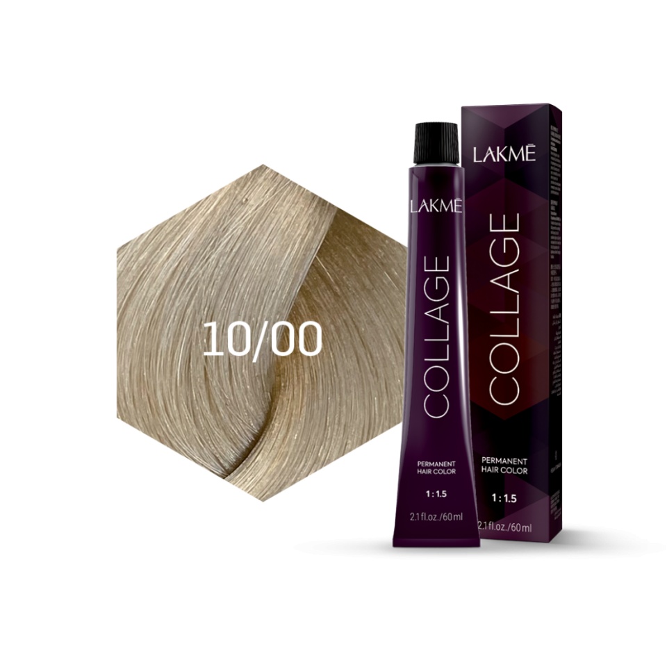 Lakme Vopsea de par permanenta 10/00 blond platinat Collage 60ml