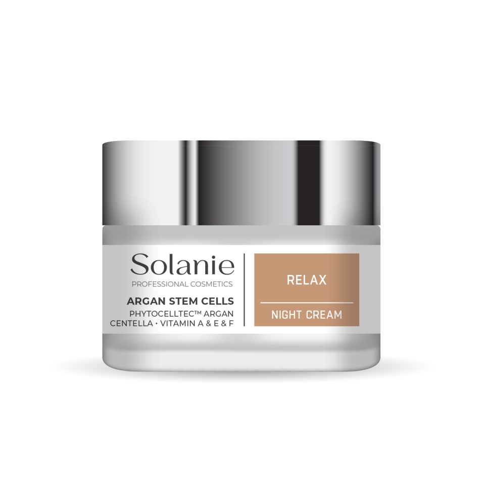 Solanie Crema de noapte regeneranta pentru fata Argan Stem Cells Relax 50ml