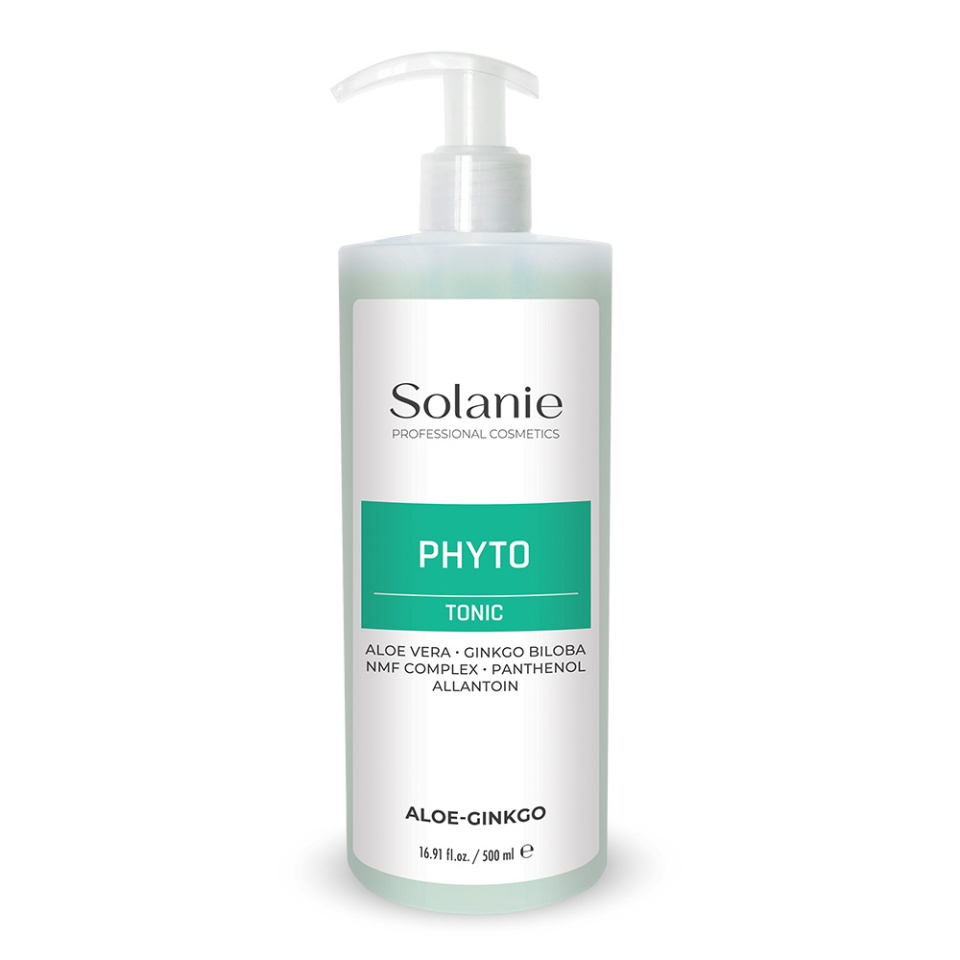 Solanie Lotiune tonica hidratanta pentru fata fara alcool Aloe Ginkgo 500ml