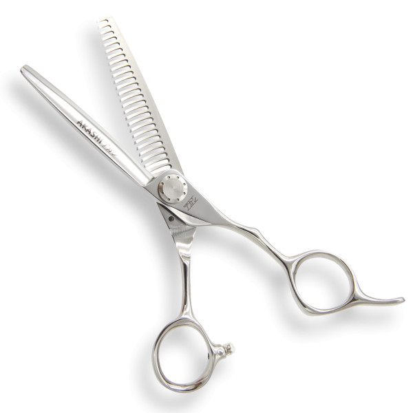 Akashi Super Cut I60 - Foarfeca de filat semi-offset cu 27 de dinti 6 inch