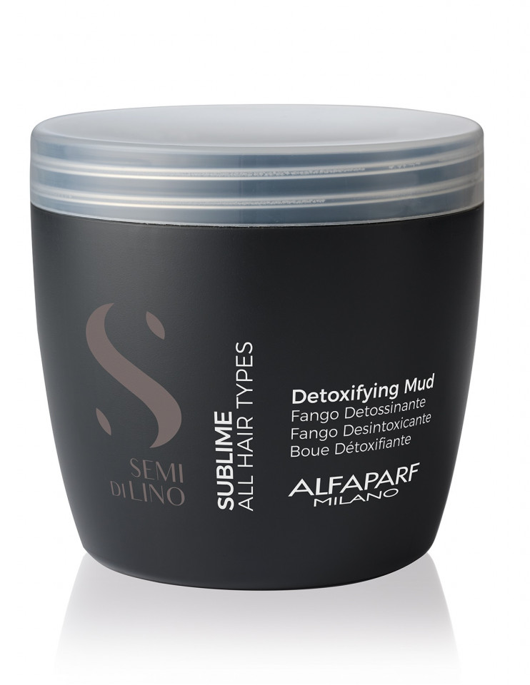 Alfaparf Detoxifiant pentru par cu namol Semi di Lino Sublime Detoxifying 500ml