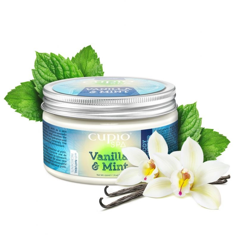 Poze Cupio Spa - Unt de corp organic Vanilla&Mint 250ml