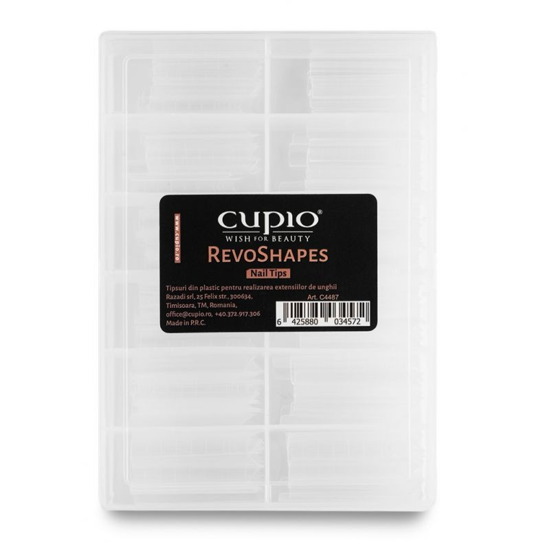 Cupio Tipsuri reutilizabile pentru realizarea extensiilor RevoShapes 120buc 120buc imagine noua marillys.ro