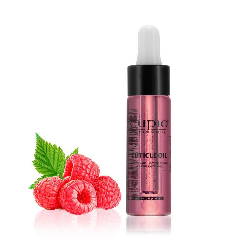 Cupio Ulei aromat cu pipeta pentru cuticule - Raspberry 15ml