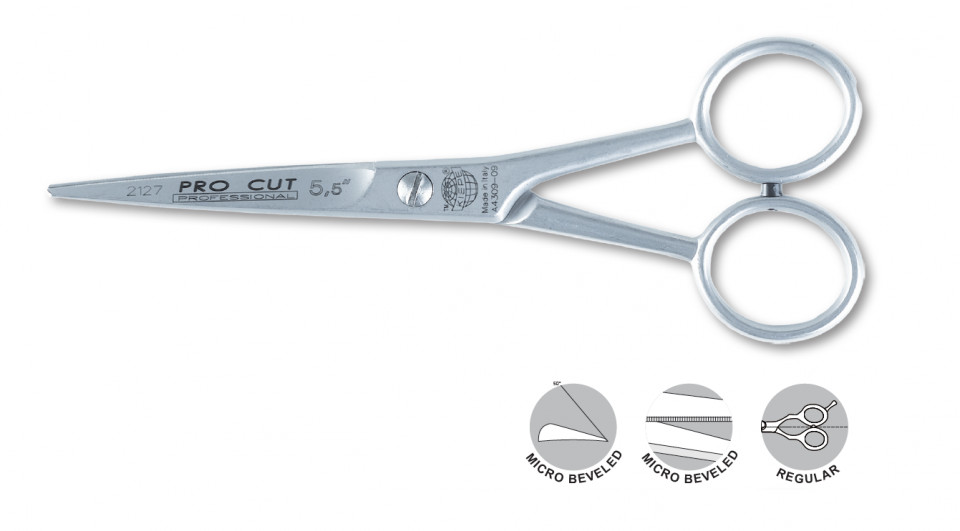 Kiepe Professional Foarfeca profesionala de tuns dreapta 5.5 inci 2127 Standard Pro Cut