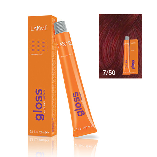 Lakme Gloss vopsea de par demi-permanenta blond mediu mahon 7/50 60 ml Lakme imagine noua