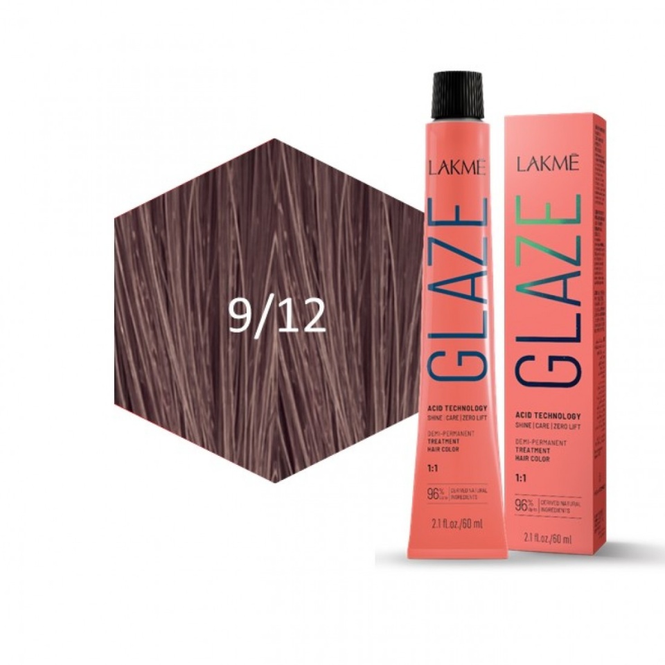 Lakme Vopsea de par demipermanenta 9/12 Grey Lilac Glaze 60ml