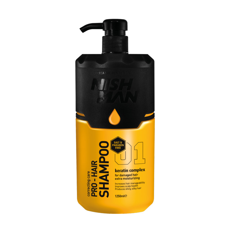 NishMan Sampon cu cheratina pentru barbati Pro Hair Keratin Complex 01 1250ml