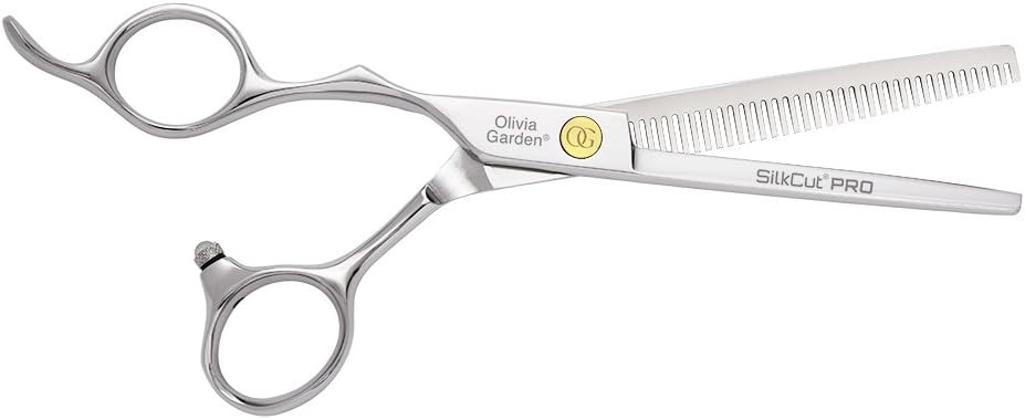 Olivia Garden Foarfeca de filat pentru stangaci 35 dinti eur 6.35 inci SilkCut PRO