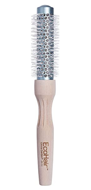 Olivia Garden Perie ceramica profesionala cu peri din nailon si maner din bambus EcoHair Thermal 24mm