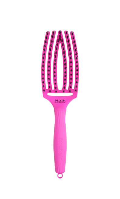 Olivia Garden Perie de par cu peri de mistret+nailon Finger Combo Neon Purple Think Pink 2023