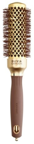 Olivia Garden Perie profesionala de par 35mm Expert Blowout Shine Wavy Bristles Gold&Brown 35mm imagine noua marillys.ro